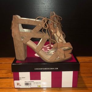 Circus by Sam Edelman Suede Open-Toe Heel